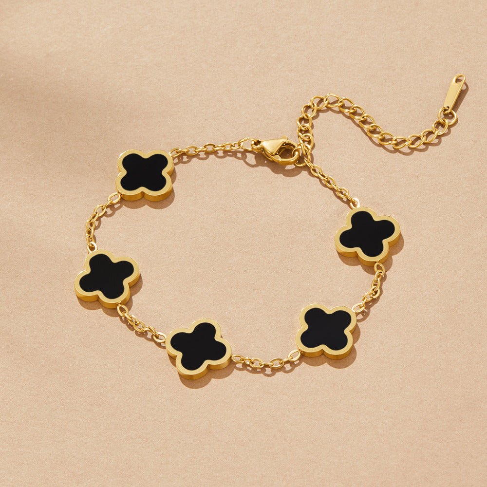 Black Pride Clover Bracelet