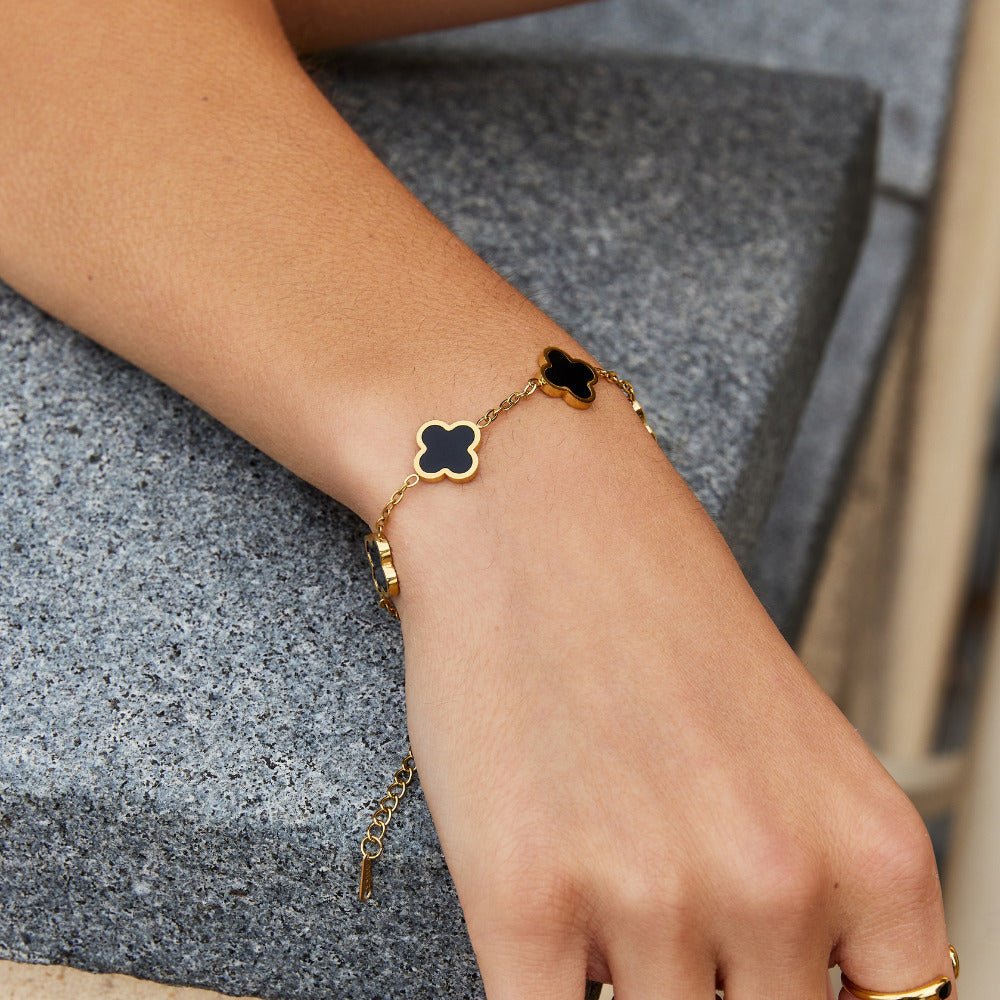 Black Pride Clover Bracelet